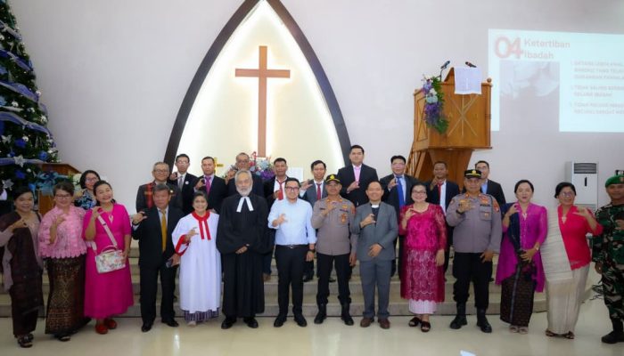 Pilar Tinjau Perayaan Malam Natal, Pastikan Ibadah Berjalan Aman dan Khidmat