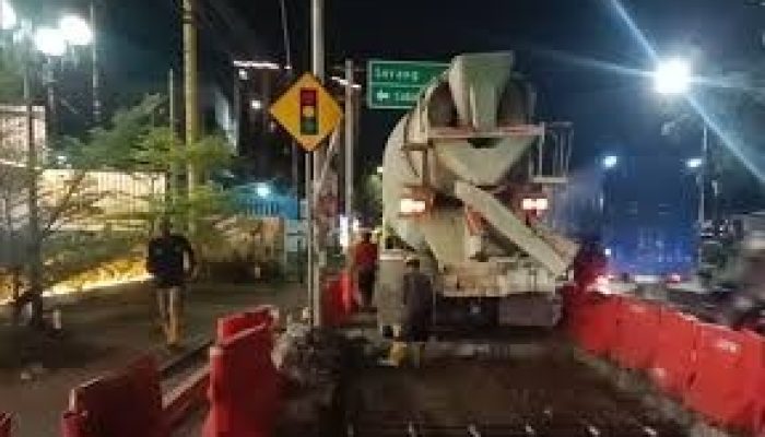 Gangguan Lalin Segera Berakhir, Perumda Tirta Benteng Janji Jalan Gatsu Beres Akhir Desember