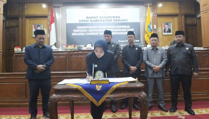 Raperda APBD Kabupaten Serang TA 2026 Ditetapkan