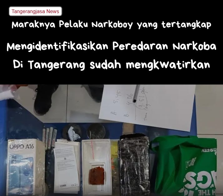 Barang bukti sabu seberat 9,51 gram dan tersangka GS saat diamankan di Mapolsek Sepatan, Polres Metro Tangerang Kota, Januari 2026