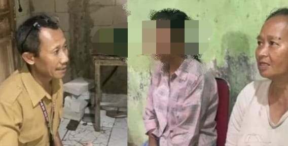 Suasana haru saat aparat Kecamatan Jambe dan Babinsa mengunjungi kediaman korban pelecehan seksual di Desa Daru, Kabupaten Tangerang, Januari 2026