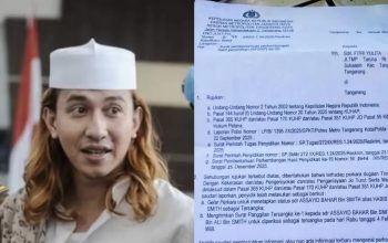 Foto Surat Pemberitahuan Perkembangan Hasil Penyidikan (SP2HP) penetapan Bahar Smith sebagai tersangka oleh Polres Metro Tangerang Kota.