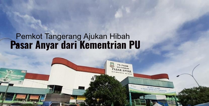 Tampilan gedung baru Pasar Anyar Tangerang pasca revitalisasi kementerian PU