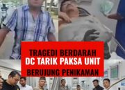 Proses penangkapan terduga pelaku penusukan advokat oleh tim Jatanras di Semarang.