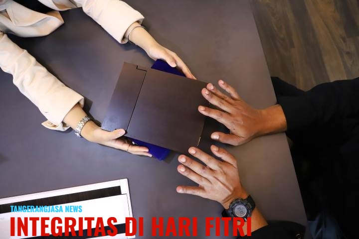 Sosialisasi pencegahan gratifikasi dan integritas ASN di lingkungan Pemerintah Kota Tangerang menjelang Lebaran 1447 H.