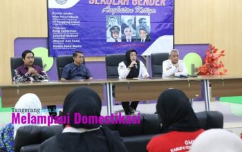 akil Bupati Tangerang Intan Nurul Hikmah saat memberikan arahan pada pembukaan Sekolah Gender Angkatan III di DP3A