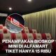 Interior studio bioskop mini Alfamart di Gading Serpong dengan kapasitas 31 penonton.