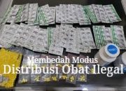 Dokumentasi barang bukti obat keras ilegal hasil sitaan Polres Metro Tangerang Kota di wilayah Kosambi.