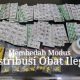 Dokumentasi barang bukti obat keras ilegal hasil sitaan Polres Metro Tangerang Kota di wilayah Kosambi.