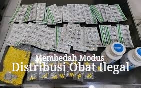 Dokumentasi barang bukti obat keras ilegal hasil sitaan Polres Metro Tangerang Kota di wilayah Kosambi.