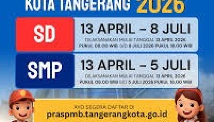 Mudahkan Pendaftaran Sekolah, Disdik Kota Tangerang Awali PPDB 2026 melalui Tahapan Pra-SPMB.