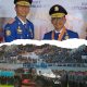 Momen khidmat upacara peringatan HUT institusi pelayan masyarakat yang dihadiri oleh berbagai pimpinan daerah dan pejabat kementerian.