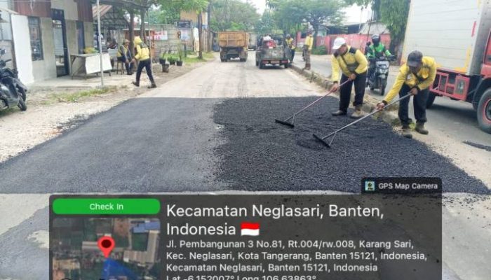 , Dinas PUPR Kota Tangerang Kebut Perbaikan Jalur Vital Neglasari.