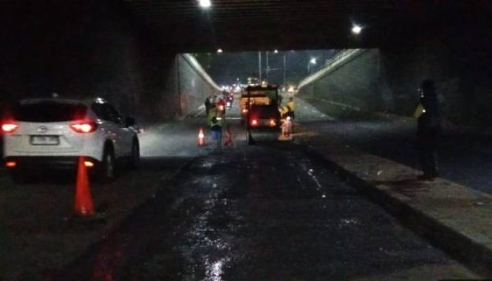 , Dinas PUPR Kota Tangerang Kebut Pengaspalan Ulang Jalur Vital Ciledug.