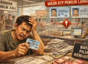 Layanan perpanjangan STNK di kantor Samsat menggunakan formulir pernyataan pemilik baru.