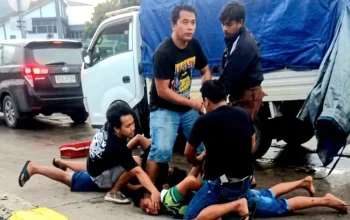 Penangkapan tiga tersangka sindikat curanmor bersenjata api di Pelabuhan Merak.