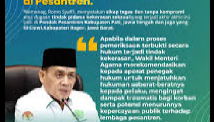 Kemenag Siapkan Pendampingan Psikologis dan Sanksi Administratif Berat