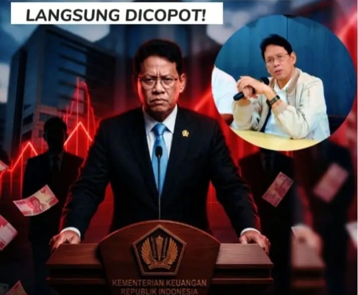 Menteri Keuangan Purbaya Yudhi Sadewa saat memberikan paparan mengenai sinergi kebijakan fiskal dan penegakan hukum dalam Dialog Kebangsaan di Bandung.