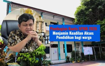 Simulasi sistem seleksi penerimaan murid baru (SPMB) digital di Kota Tangerang Selatan untuk tahun ajaran 2026.