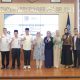 Wakil Wali Kota Tangerang Selatan Pilar Saga Ichsan saat berjabat tangan dengan jajaran direksi Bank Syariah Indonesia (BSI) pasca-penandatanganan nota kesepahaman (MoU) pemberdayaan ekonomi umat.