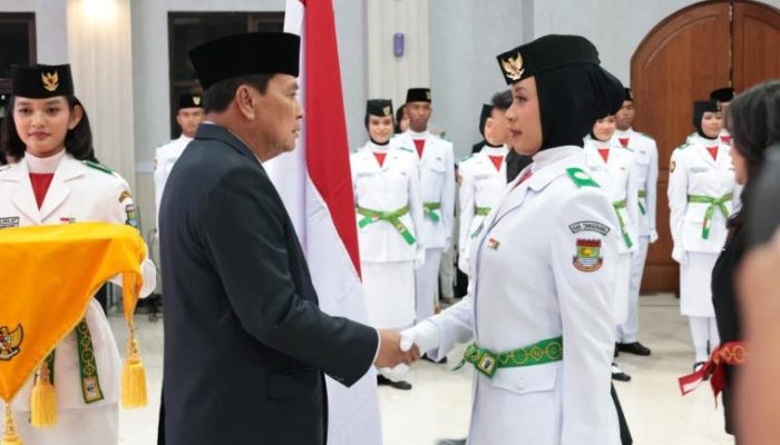 Bupati Maesyal Rasyid Kukuhkan 54 Anggota Paskibraka Kabupaten Tangerang Tanpa Beban Psikologis