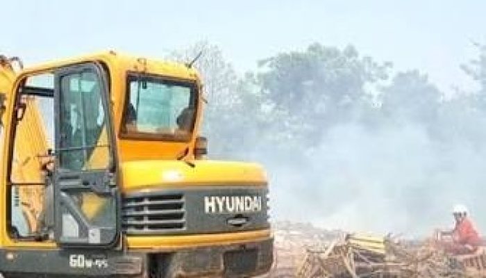 Bara dalam Tumpukan Limbah, TPA Ilegal di Pinang Terbakar